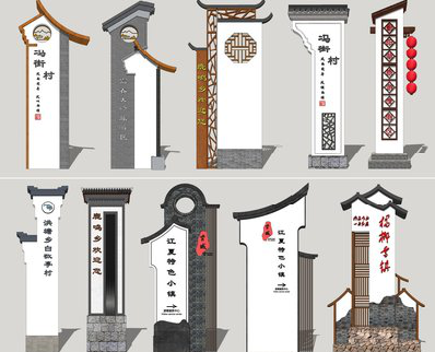 新野美丽乡村标识标牌有哪些分类？